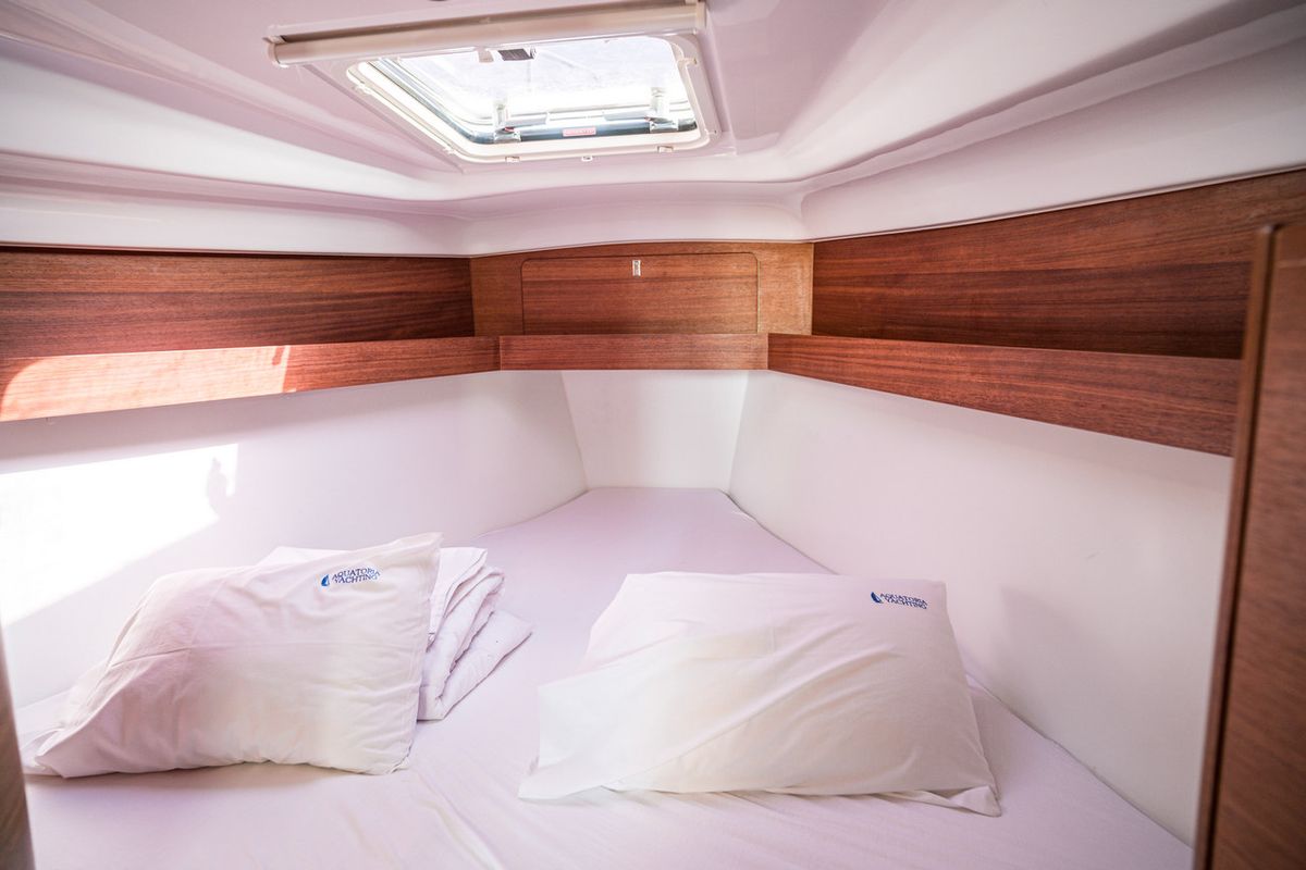 Cabin on Kate, a Elan Impression 40.1 sailboat at Pirovac, Croatia