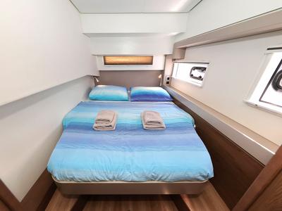 Cabin on Aglaia, a Bali 4.2 catamaran at Dubrovnik, Croatia