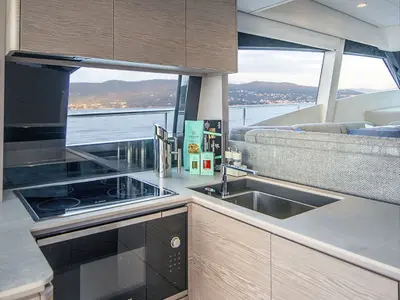 Galley of Anna, a Ferretti Yachts 500 yacht at Podstrana - Miljevac, Croatia