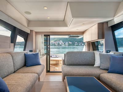 Salon of Anna, a Ferretti Yachts 500 yacht at Podstrana - Miljevac, Croatia