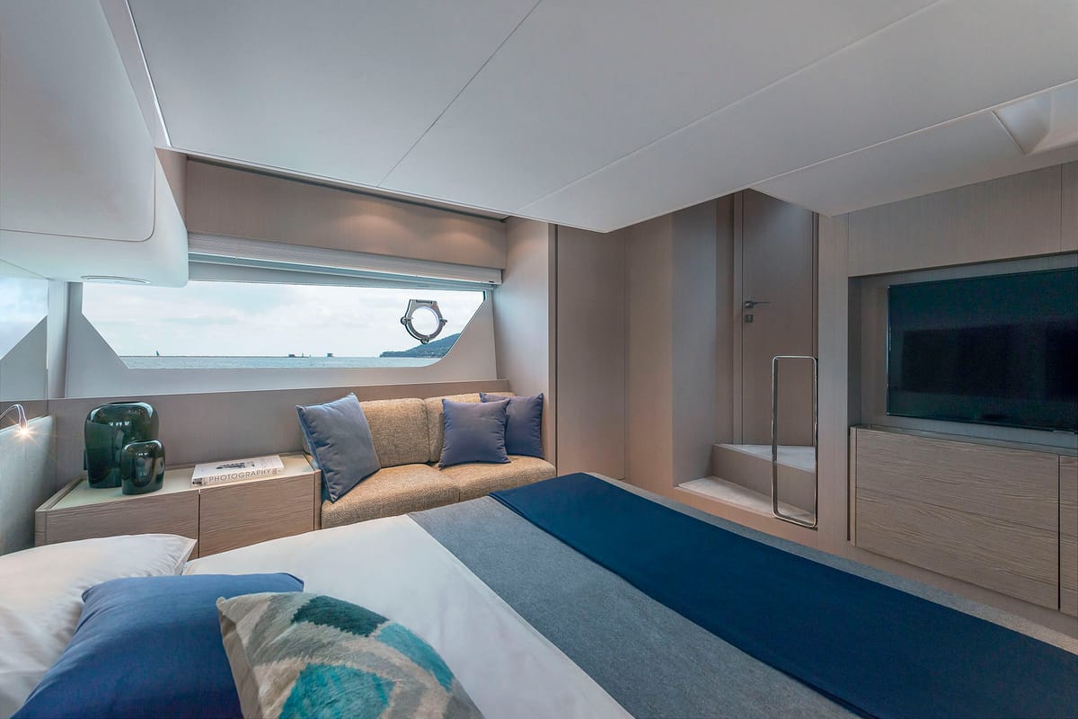 Cabin on Anna, a Ferretti Yachts 500 yacht at Podstrana - Miljevac, Croatia