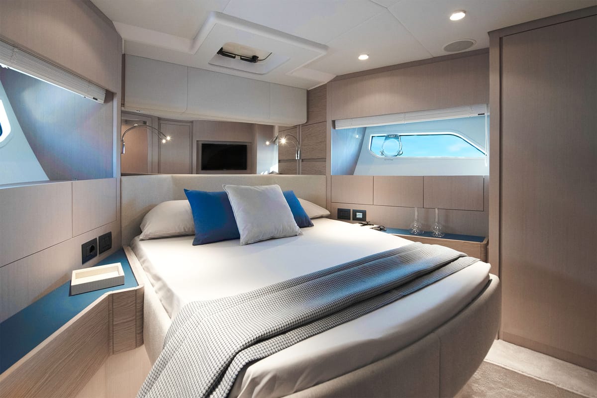 Cabin on Anna, a Ferretti Yachts 500 yacht at Podstrana - Miljevac, Croatia