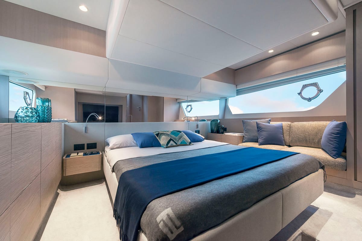 Cabin on Anna, a Ferretti Yachts 500 yacht at Podstrana - Miljevac, Croatia