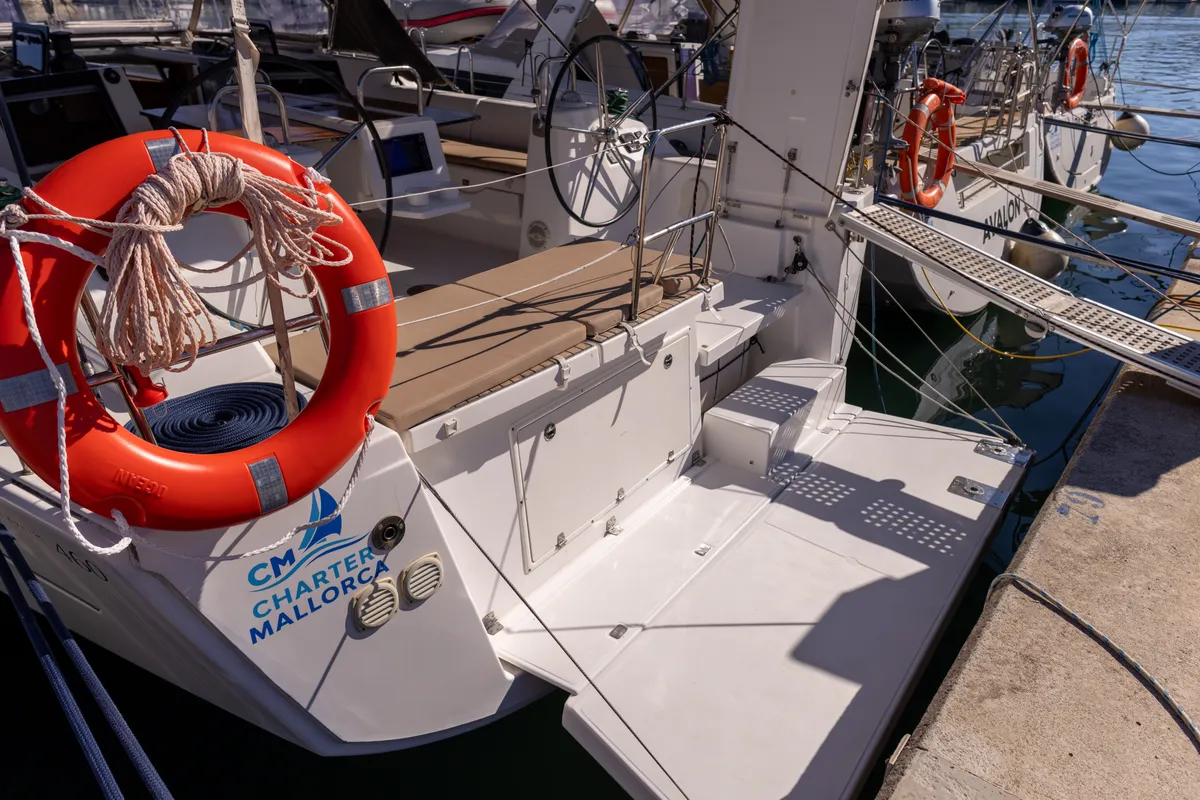 RUBIN, a Dufour Dufour 460 Grand Large sailboat at Port de Pollença, Spain
