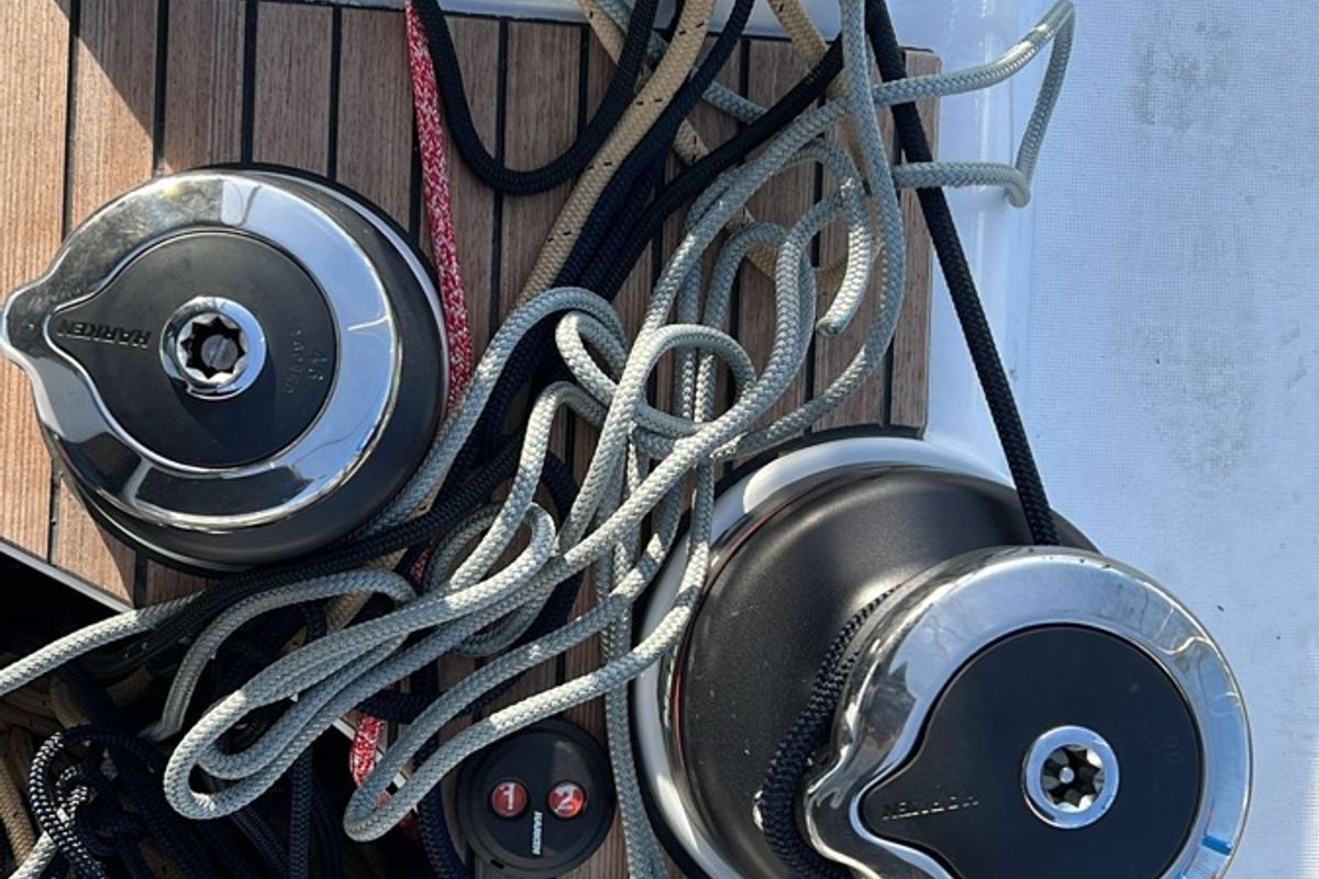 Saetta, a Beneteau First 44 sailboat at Olbia, Italy