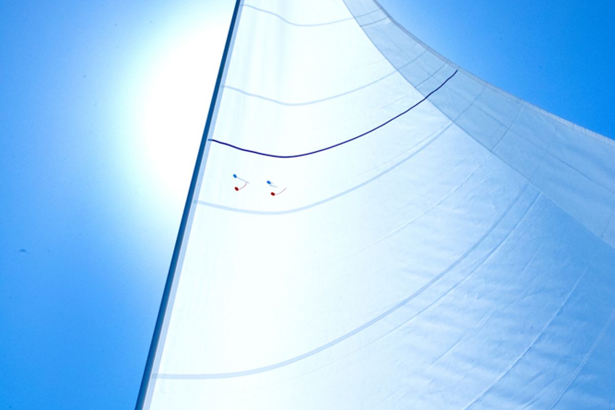 Deck of Marianna, a Jeanneau Sun Odyssey 410 sailboat at Gouvia, Greece