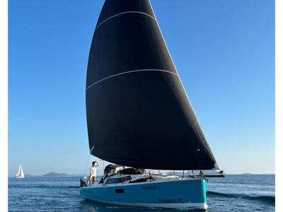 Exterior view of Windrausch, a Pogo Structures Pogo 36 sailboat at Grad Biograd na Moru, Croatia