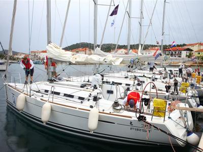 Exterior view of Leo, a Beneteau First 35 sailboat at Jezera, Croatia