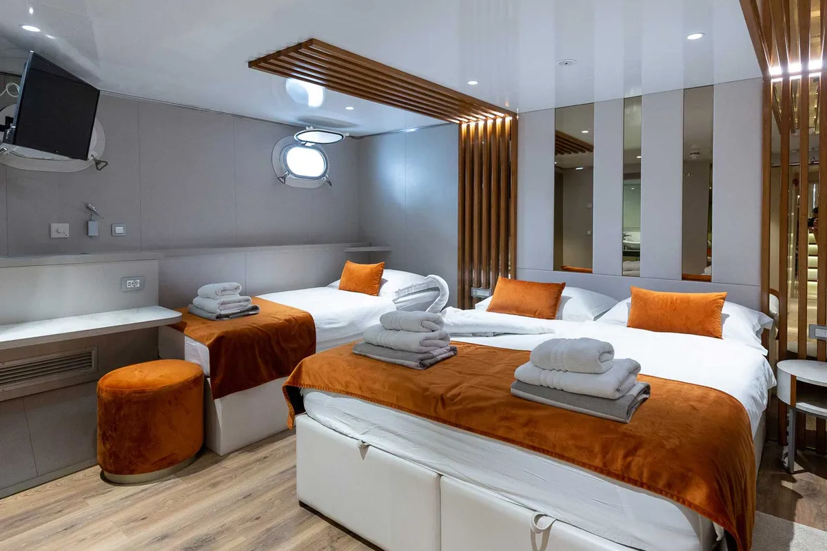 Cabin on Adriatic King, a Gulet Motoryacht yacht at Split, Croatia