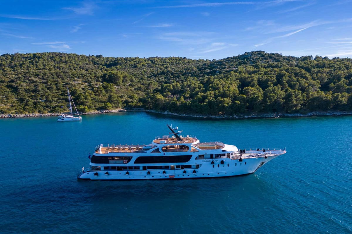 Exterior view of Adriatic King, a Gulet Motoryacht yacht at Split, Croatia
