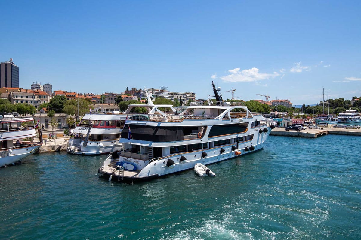 Exterior view of Adriatic King, a Gulet Motoryacht yacht at Split, Croatia