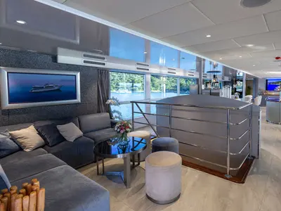 Salon of Adriatic King, a Gulet Motoryacht yacht at Split, Croatia