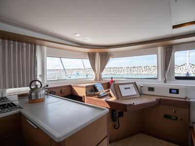 Salon of Cassata - Standard Line, a Lagoon 46 catamaran at Salerno, Italy