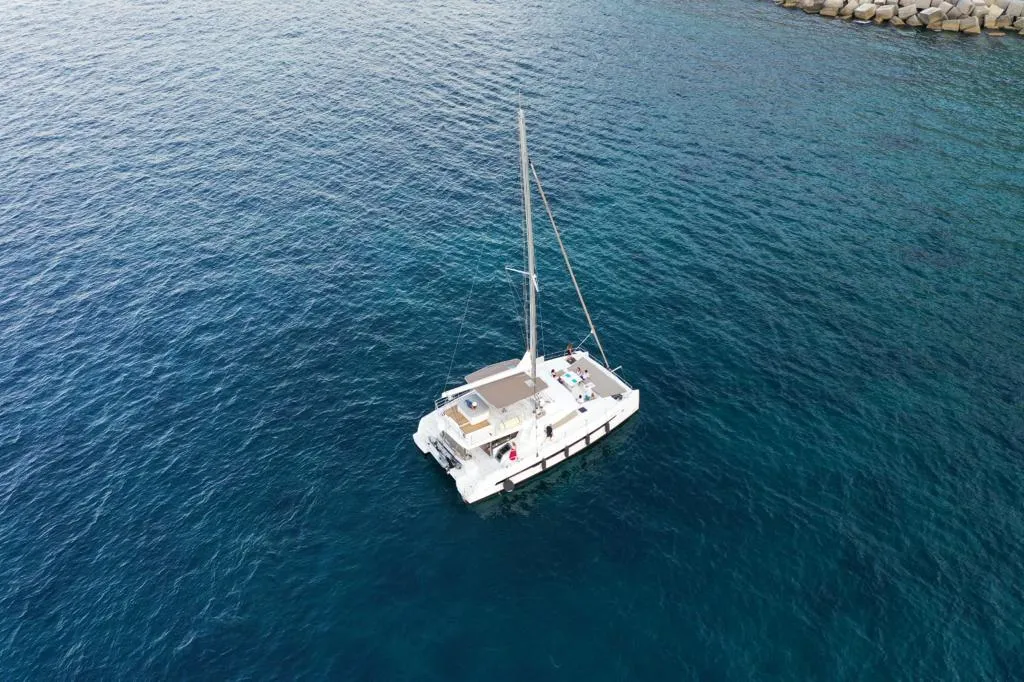 Didymos, a Bali Bali 5.4 catamaran at Palermo, Italy