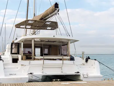 Didymos, a Bali Bali 5.4 catamaran at Palermo, Italy