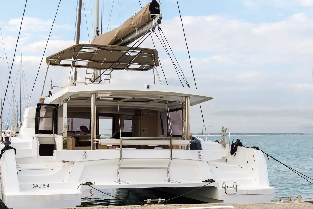 Didymos, a Bali Bali 5.4 catamaran at Palermo, Italy
