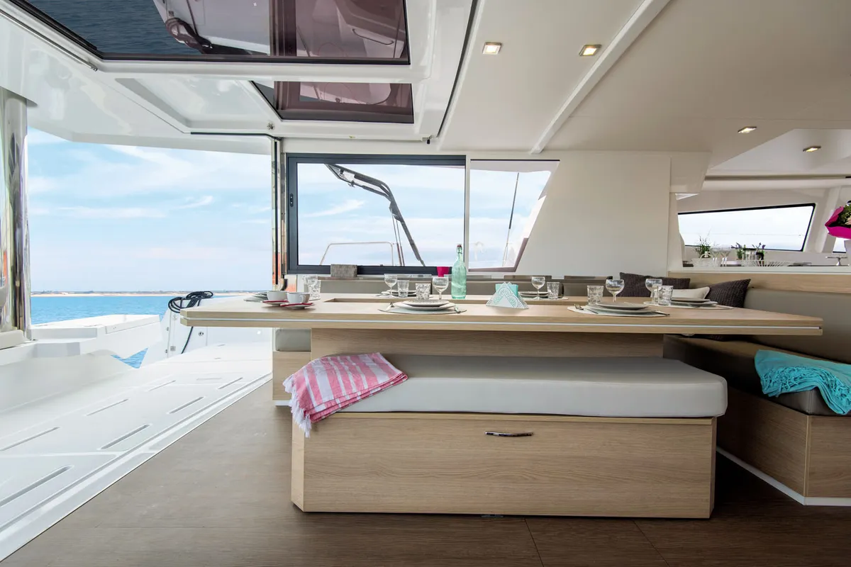 Didymos, a Bali Bali 5.4 catamaran at Palermo, Italy