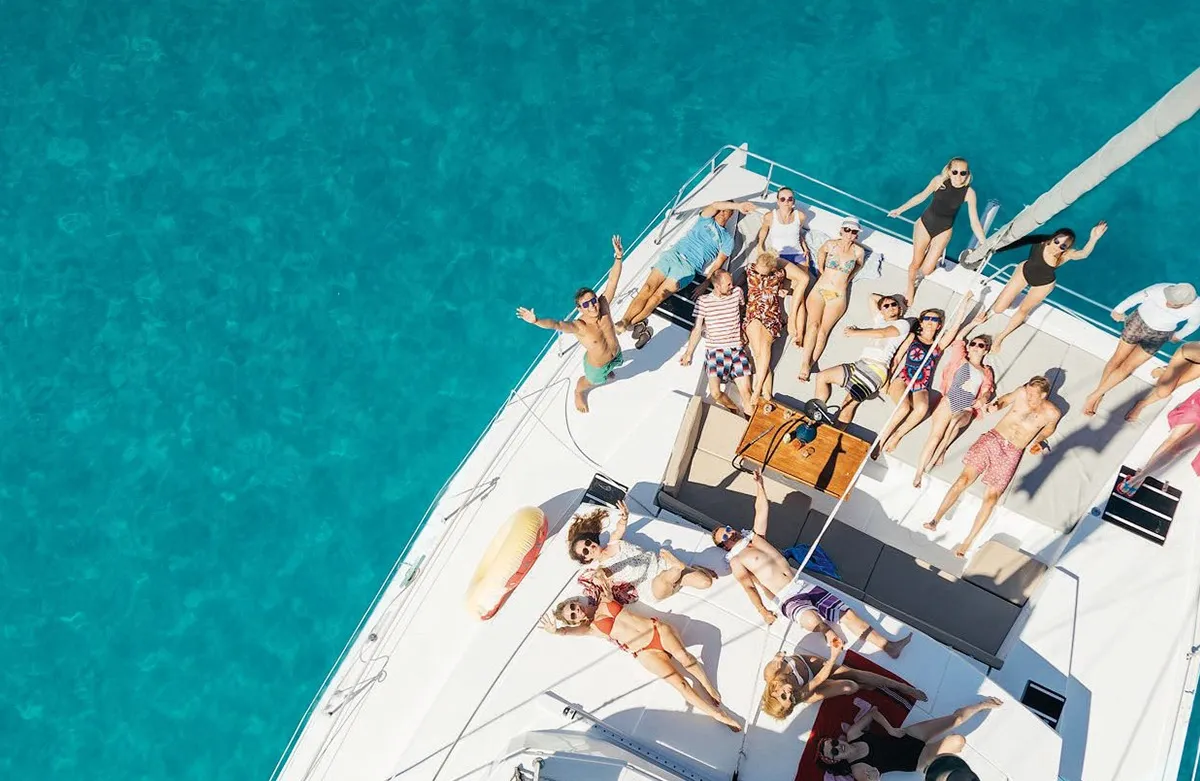 Didymos, a Bali Bali 5.4 catamaran at Palermo, Italy