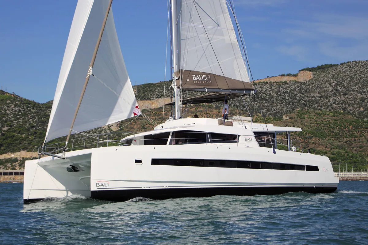 Didymos, a Bali Bali 5.4 catamaran at Palermo, Italy