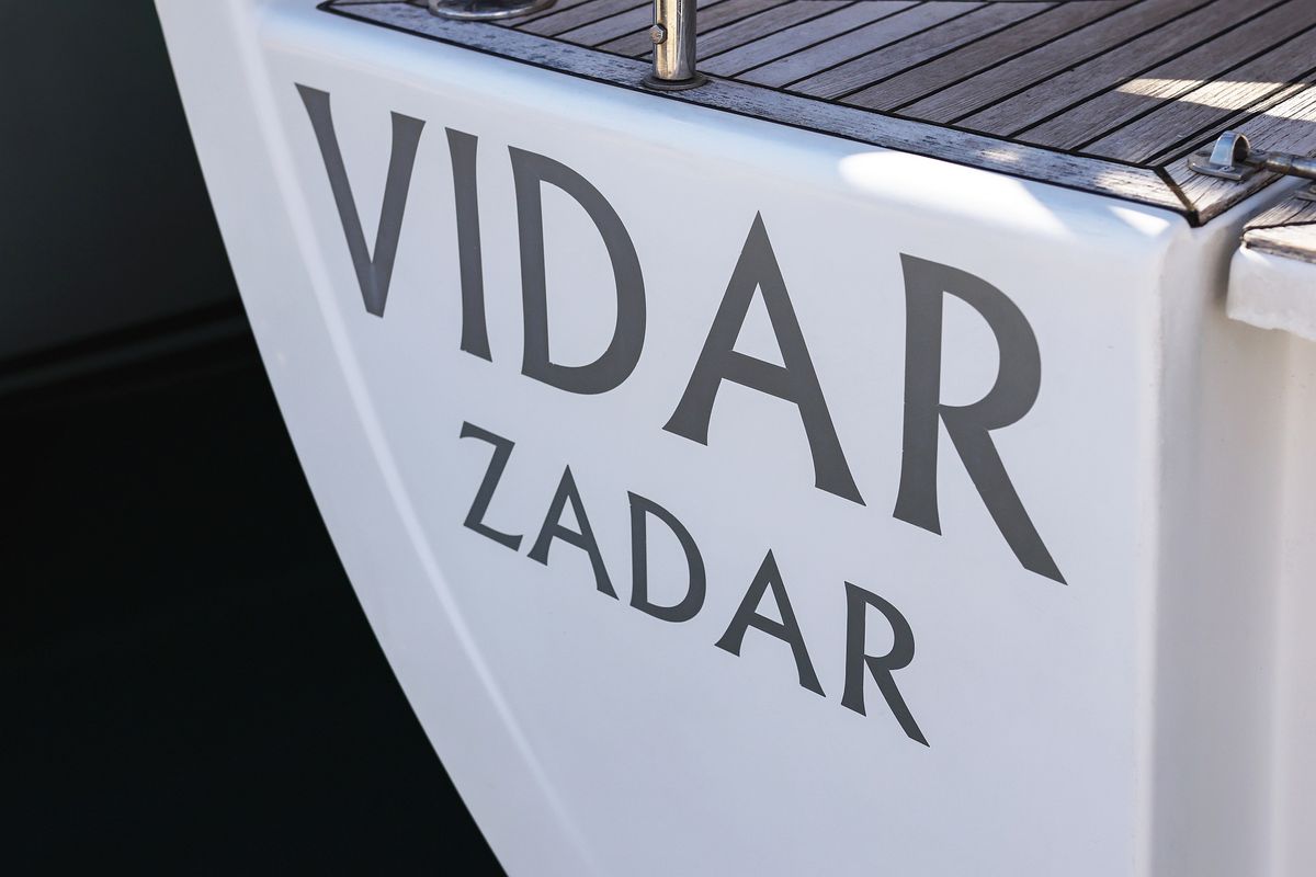 Vidar, a Hanse Yachts Hanse 575 sailboat at Grad Trogir, Croatia