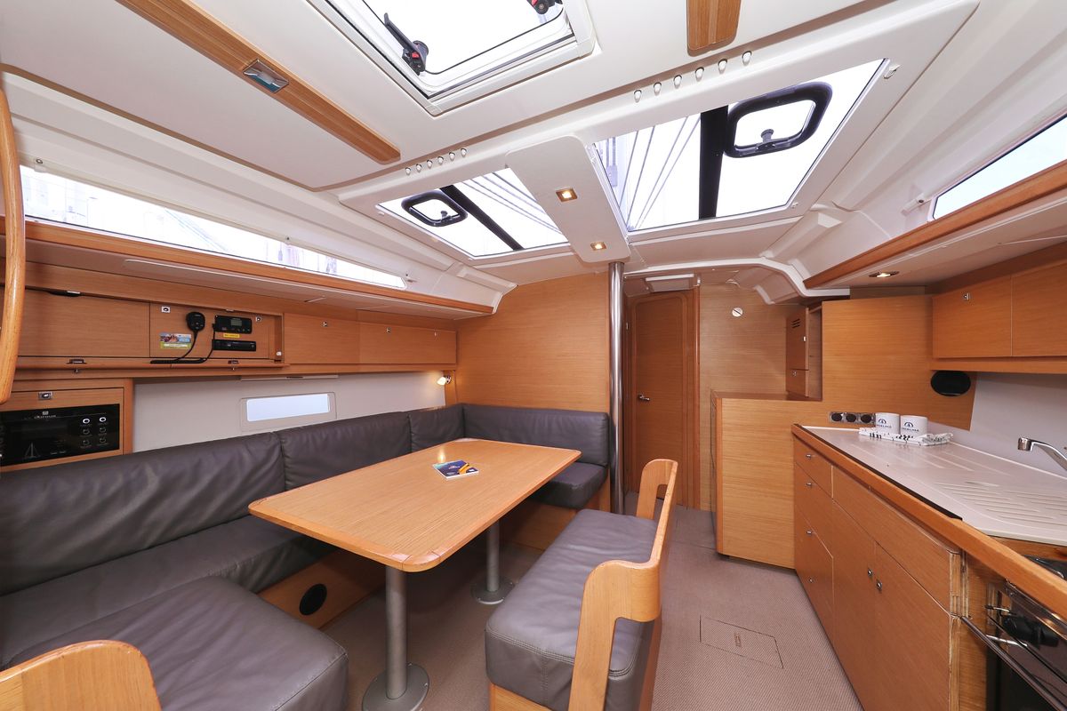 Salon of Good Friends, a Dufour 430 GL sailboat at Grad Trogir, Croatia