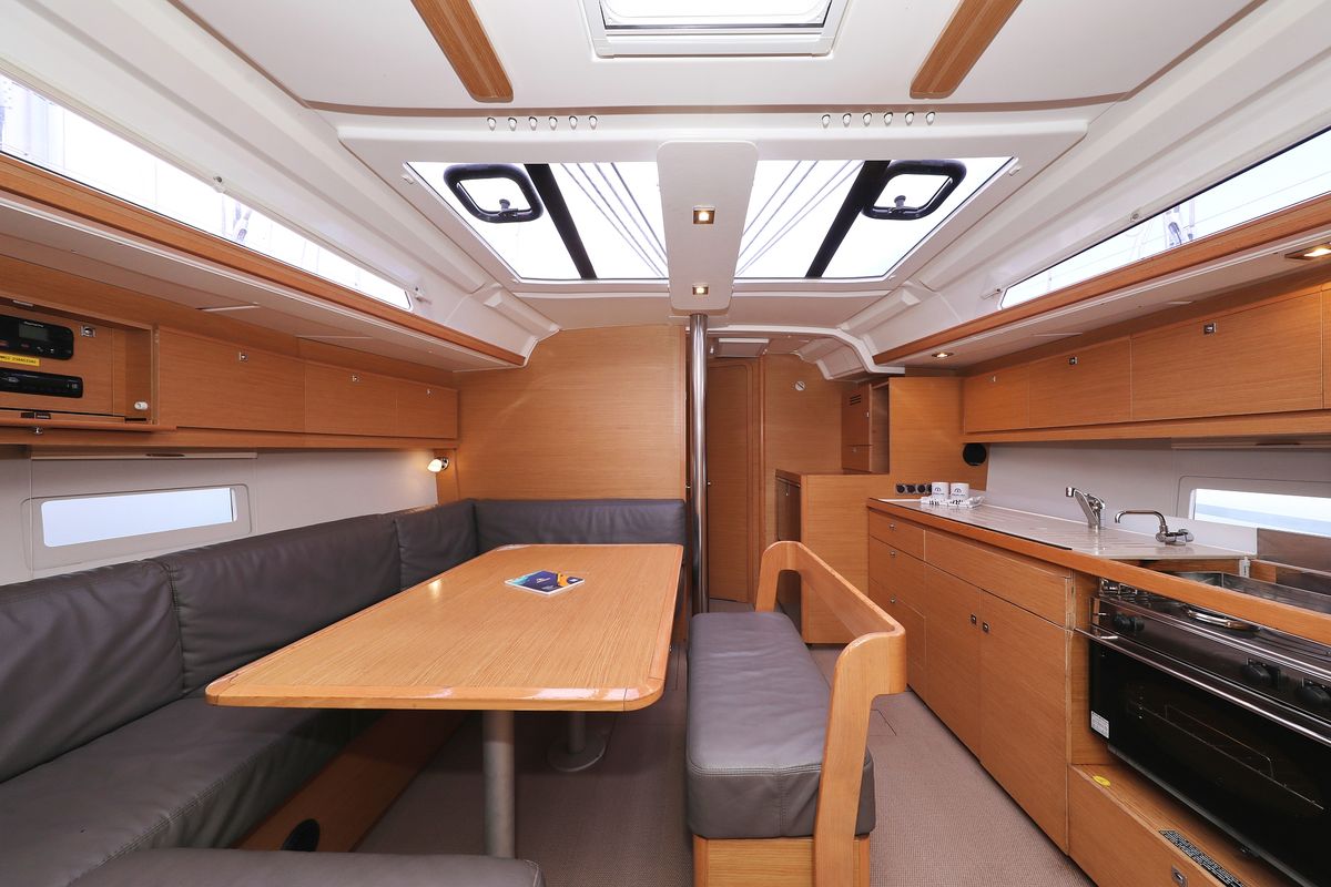 Salon of Good Friends, a Dufour 430 GL sailboat at Grad Trogir, Croatia