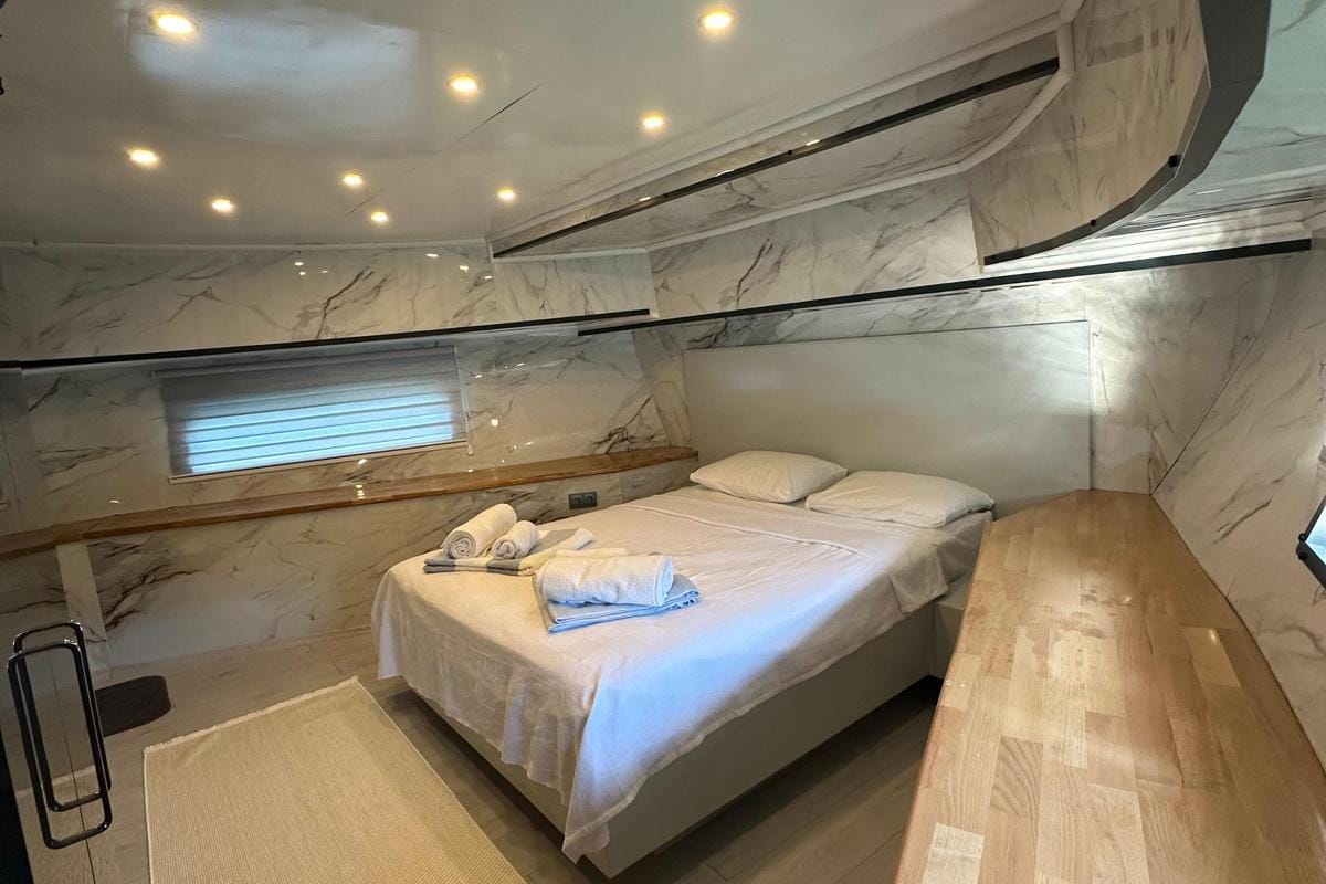 Cabin on Lagertha, a Custom Made MY Lagertha yacht at Fethiye, Turkey