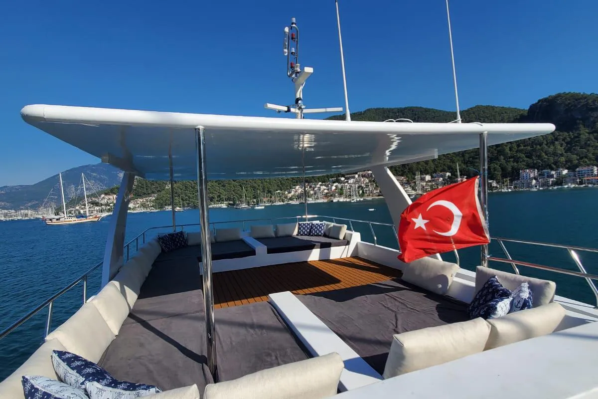Head on Lagertha, a Custom Made MY Lagertha yacht at Fethiye, Turkey