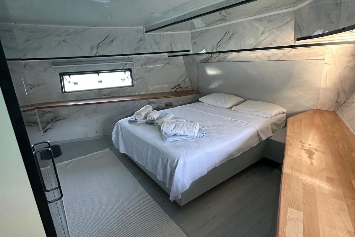 Cabin on Lagertha, a Custom Made MY Lagertha yacht at Fethiye, Turkey