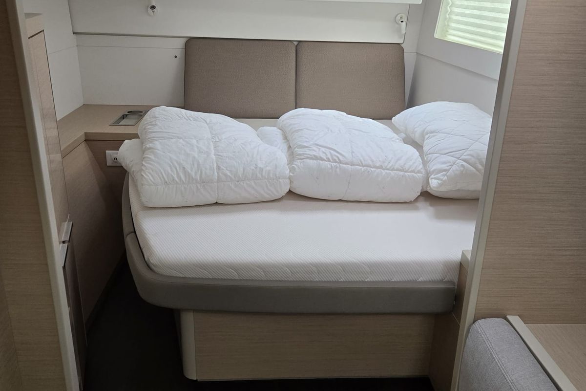 Cabin on Lubina, a Lagoon 40 catamaran at Općina Marina, Croatia