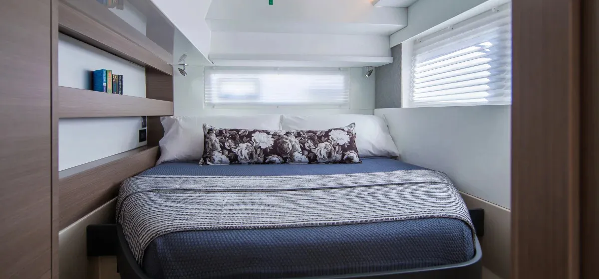 Cabin on Moorings 4200/3 Exclusive Plus, a Leopard 42 catamaran at Road Town, British Virgin Islands