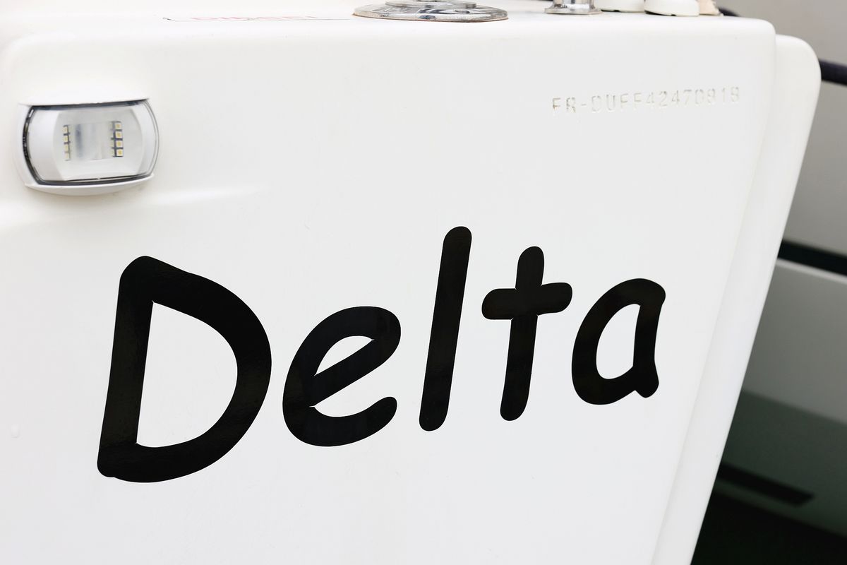 Delta, a Dufour 412 GL sailboat at Grad Biograd na Moru, Croatia