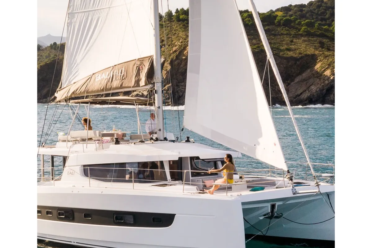 MAVIH, a Bali Bali 4.2 catamaran at Paraty, Brazil