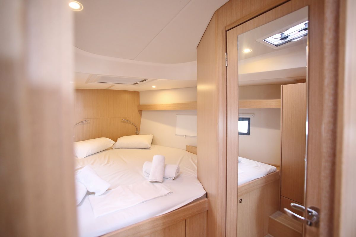 Cabin on Oktana (Pax 8), a Bavaria C42 sailboat at Municipal Unit of Lefkada, Greece