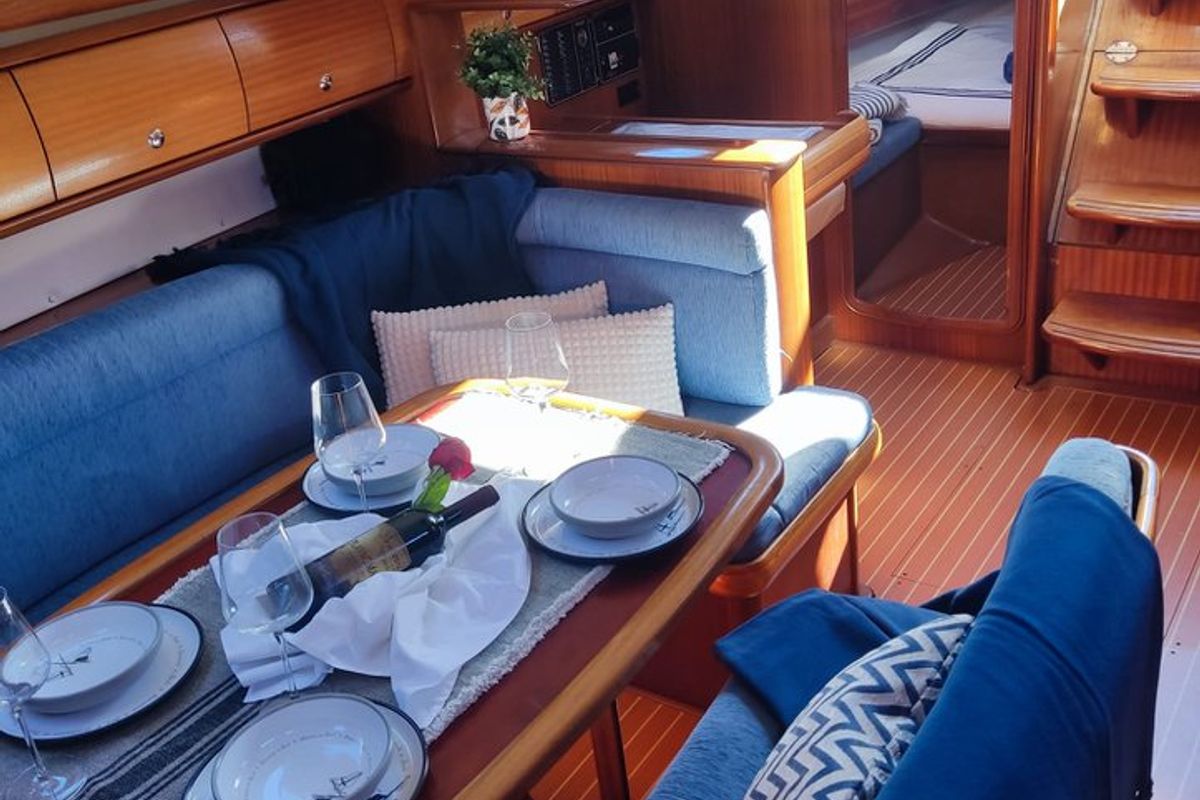Salon of Ra, a Bavaria 38 sailboat at Općina Marina, Croatia