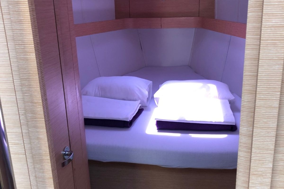 Cabin on Laali, a Elan Impression 40 sailboat at Grad Pula, Croatia