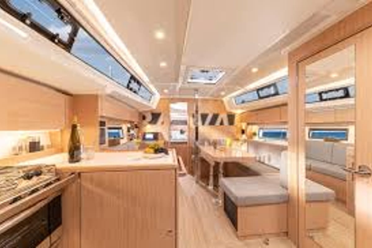 Galley of Galini, a Bavaria C38 sailboat at Municipal Unit of Rhodes, Greece