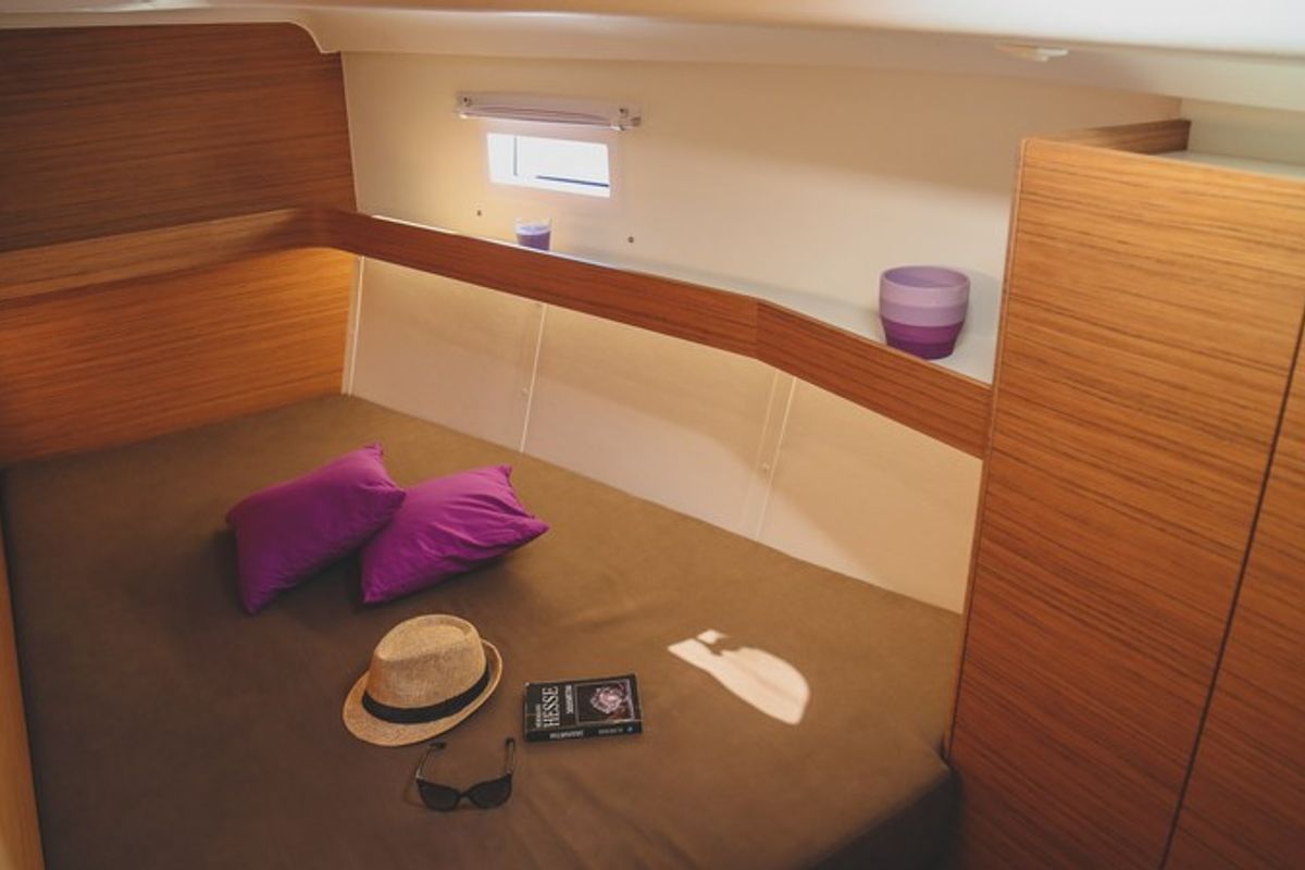 Cabin on Virginia, a Elan Impression 50 sailboat at Split, Croatia
