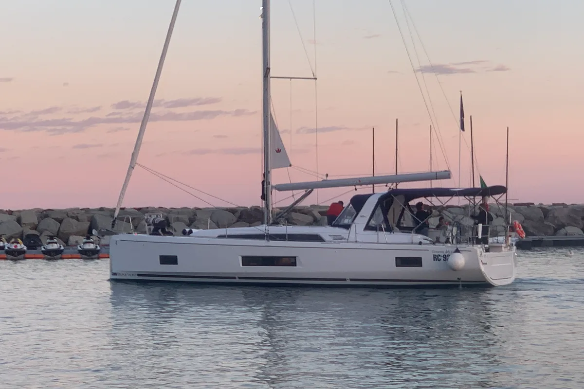 Exterior view of Nemesi - Standard line, a Beneteau Oceanis 46.1 sailboat at Trapani, Italy
