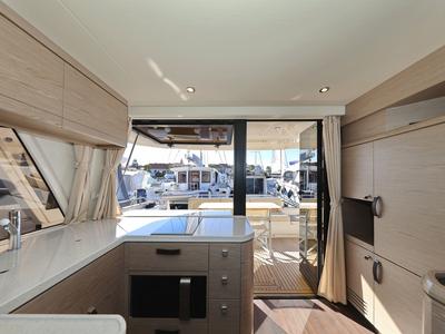 Galley of Vegas, a Greenline 48 Fly yacht at Grad Biograd na Moru, Croatia