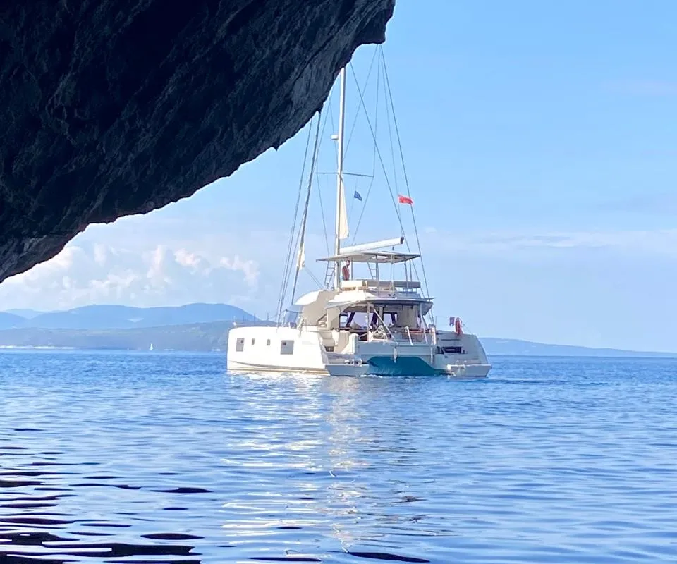 Origine, a Nautitech Nautitech 46 Fly catamaran at Athens, Greece