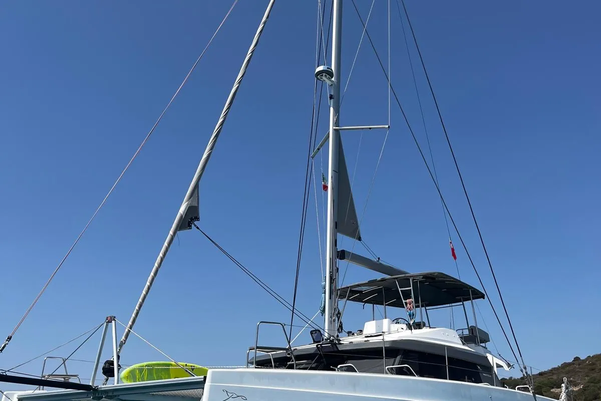 Origine, a Nautitech Nautitech 46 Fly catamaran at Athens, Greece