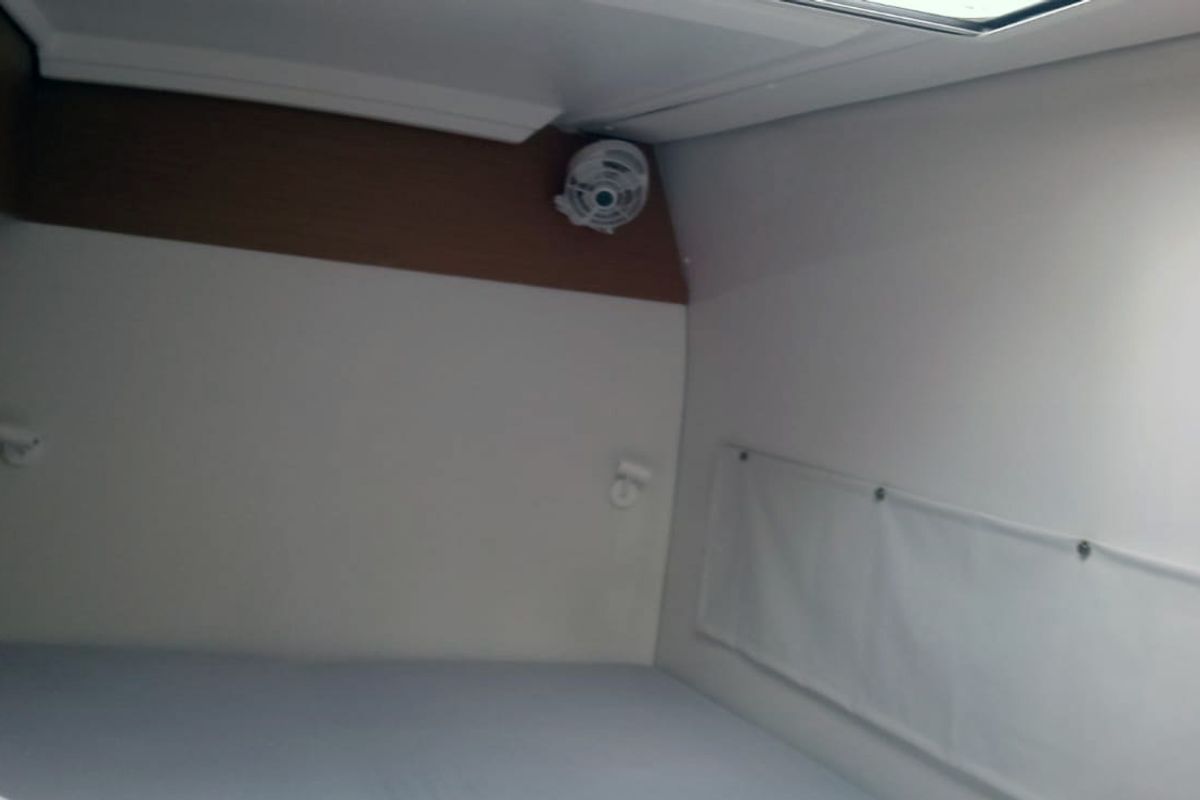 Cabin on MALAOLAUR, a Excess 11 catamaran at Kontokali, Greece