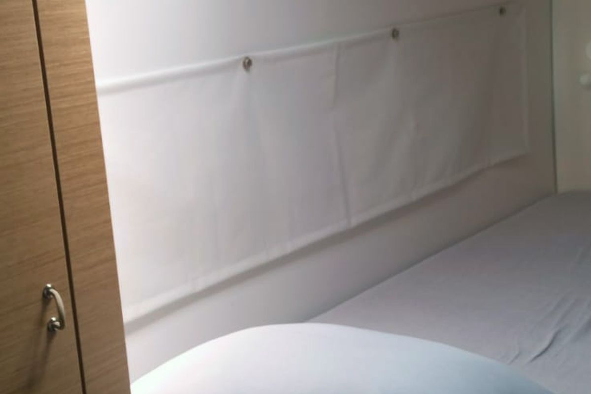 Cabin on MALAOLAUR, a Excess 11 catamaran at Kontokali, Greece