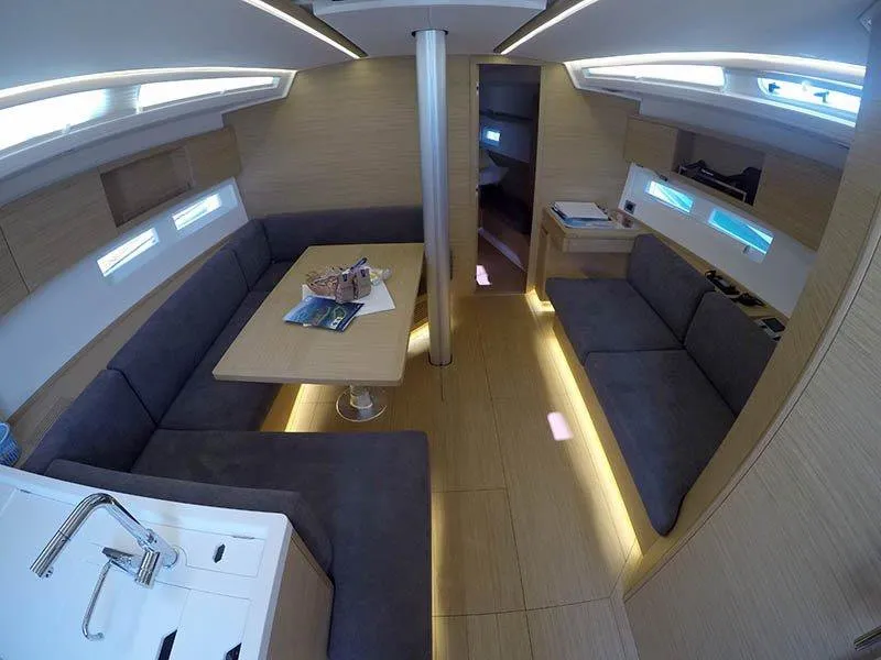 Salon of Aloha, a Cantiere Del Pardo (Grand Soleil) Grand Soleil 44 Performance sailboat at Grad Šibenik, Croatia