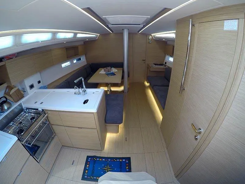 Salon of Aloha, a Cantiere Del Pardo (Grand Soleil) Grand Soleil 44 Performance sailboat at Grad Šibenik, Croatia