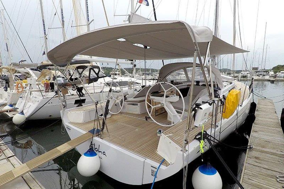 Exterior view of Aloha, a Cantiere Del Pardo (Grand Soleil) Grand Soleil 44 Performance sailboat at Grad Šibenik, Croatia