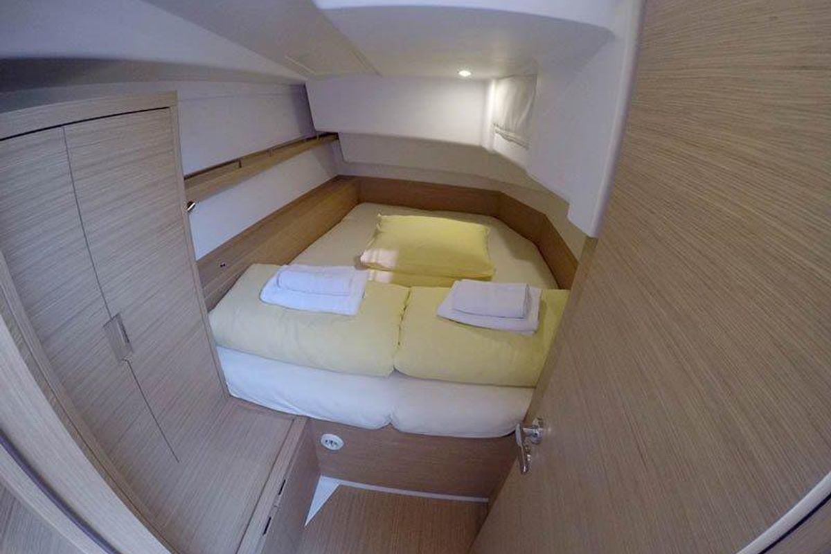 Cabin on Aloha, a Cantiere Del Pardo (Grand Soleil) Grand Soleil 44 Performance sailboat at Grad Šibenik, Croatia