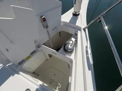 Deck of Aloha, a Cantiere Del Pardo (Grand Soleil) Grand Soleil 44 Performance sailboat at Grad Šibenik, Croatia