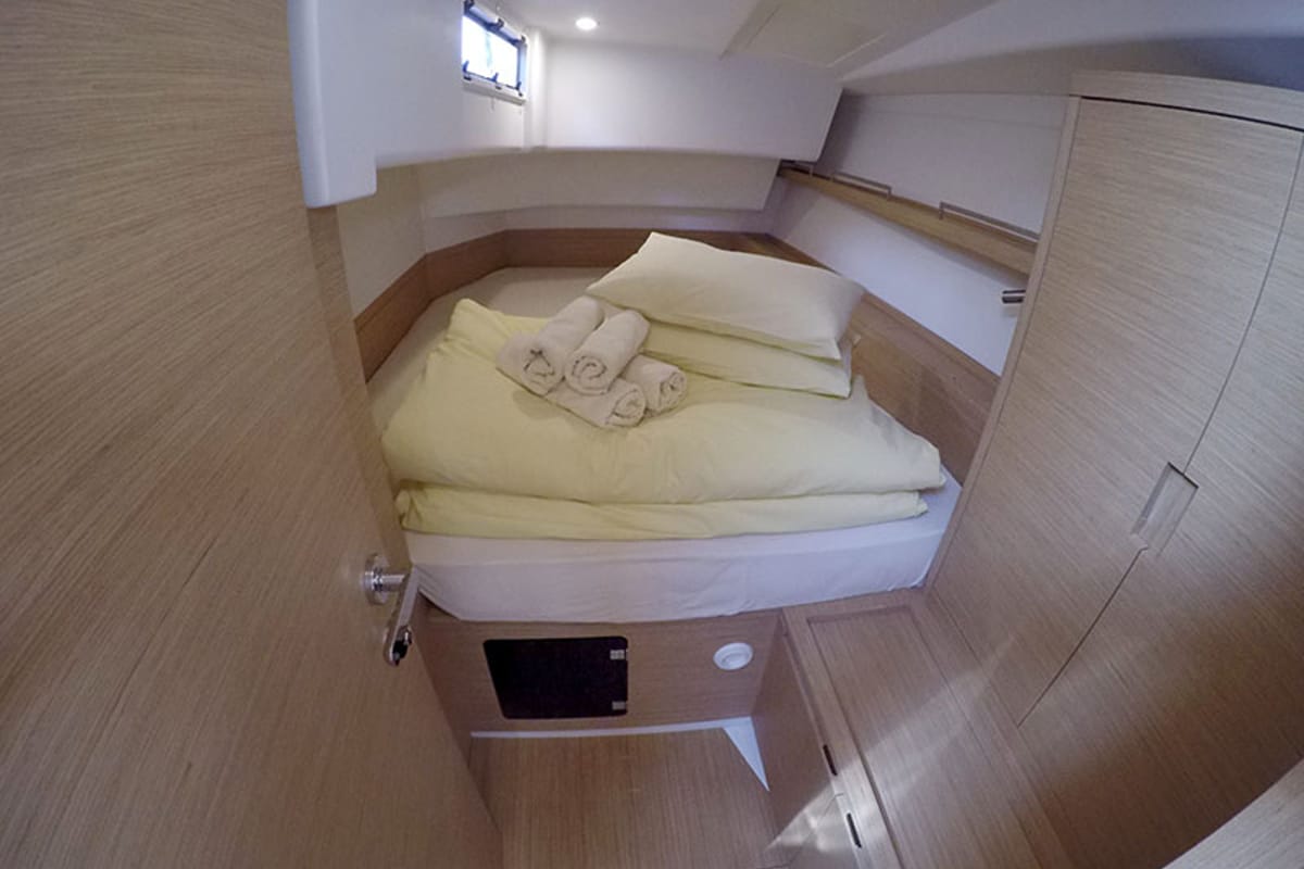 Cabin on Aloha, a Cantiere Del Pardo (Grand Soleil) Grand Soleil 44 Performance sailboat at Grad Šibenik, Croatia
